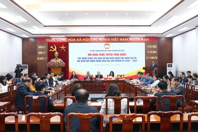 Hướng dẫn tổ chức hội nghị cử tri nơi cư trú với người ứng cử đại biểu Quốc hội và đại biểu HĐND- Ảnh 1. Hướng dẫn tổ chức hội nghị cử tri nơi cư trú với người ứng cử đại biểu Quốc hội và đại biểu HĐND- Ảnh 1.