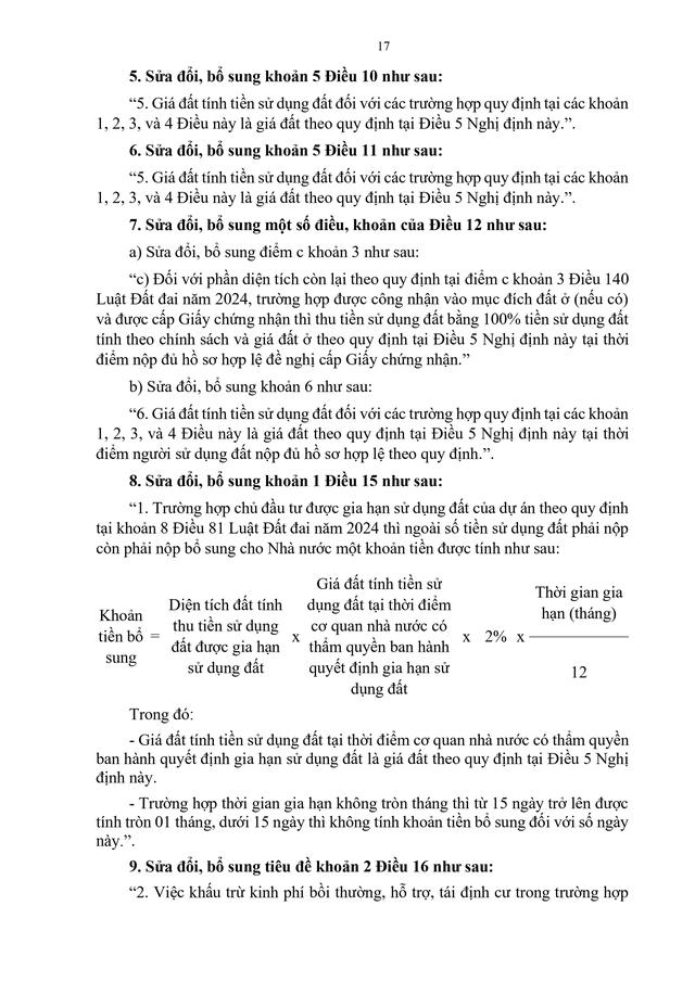 TOÀN VĂN: Nghị định 50/2026/NĐ-CP quy định chi tiết Nghị quyết 254/2025/QH15 tháo gỡ khó khăn, vướng mắc về tiền sử dụng đất, tiền thuê đất- Ảnh 19.