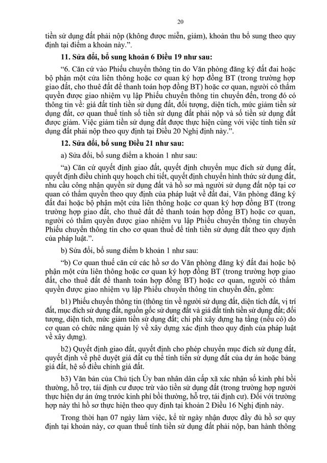 TOÀN VĂN: Nghị định 50/2026/NĐ-CP quy định chi tiết Nghị quyết 254/2025/QH15 tháo gỡ khó khăn, vướng mắc về tiền sử dụng đất, tiền thuê đất- Ảnh 22.