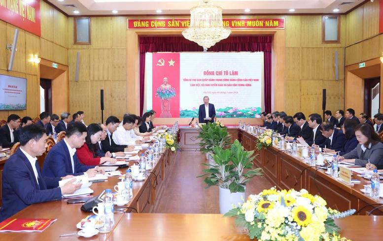 Tổng Bí thư: Công tác chính trị, tư tưởng phải thực sự đi trước, mở đường- Ảnh 2.