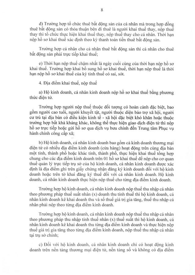 TOÀN VĂN: Nghị định 68/2026/NĐ-CP quy định về chính sách thuế, quản lý thuế với hộ kinh doanh- Ảnh 9.
