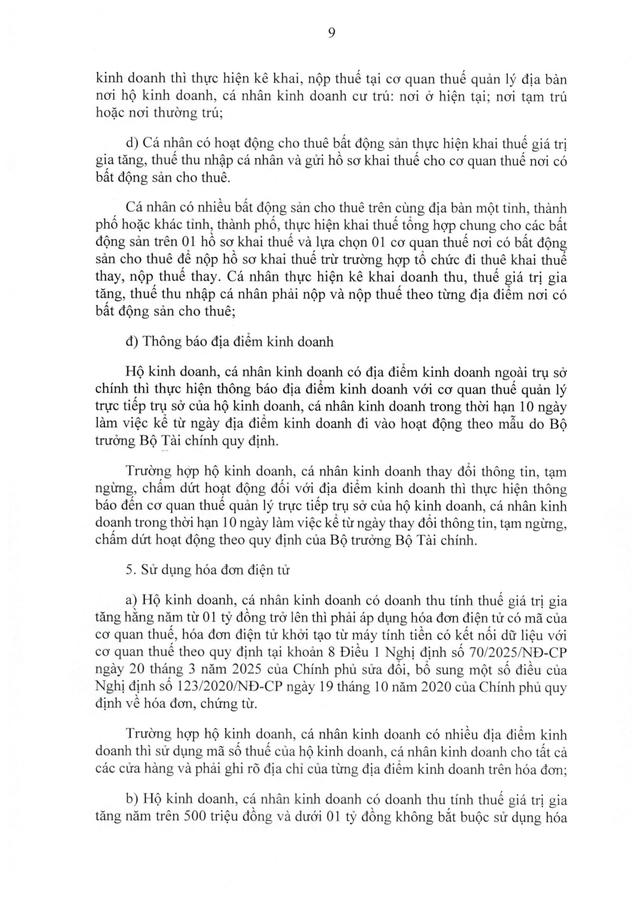 TOÀN VĂN: Nghị định 68/2026/NĐ-CP quy định về chính sách thuế, quản lý thuế với hộ kinh doanh- Ảnh 10.