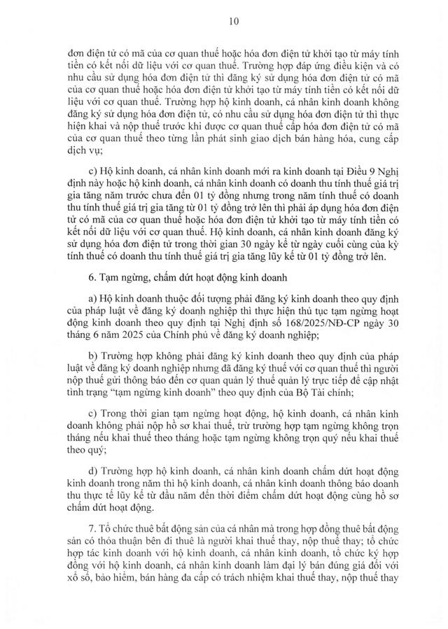 TOÀN VĂN: Nghị định 68/2026/NĐ-CP quy định về chính sách thuế, quản lý thuế với hộ kinh doanh- Ảnh 11.