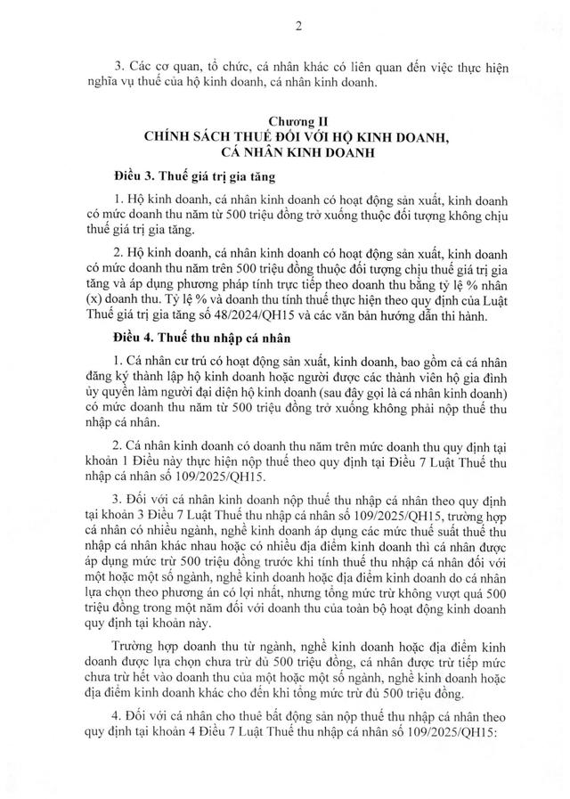 TOÀN VĂN: Nghị định 68/2026/NĐ-CP quy định về chính sách thuế, quản lý thuế với hộ kinh doanh- Ảnh 3.