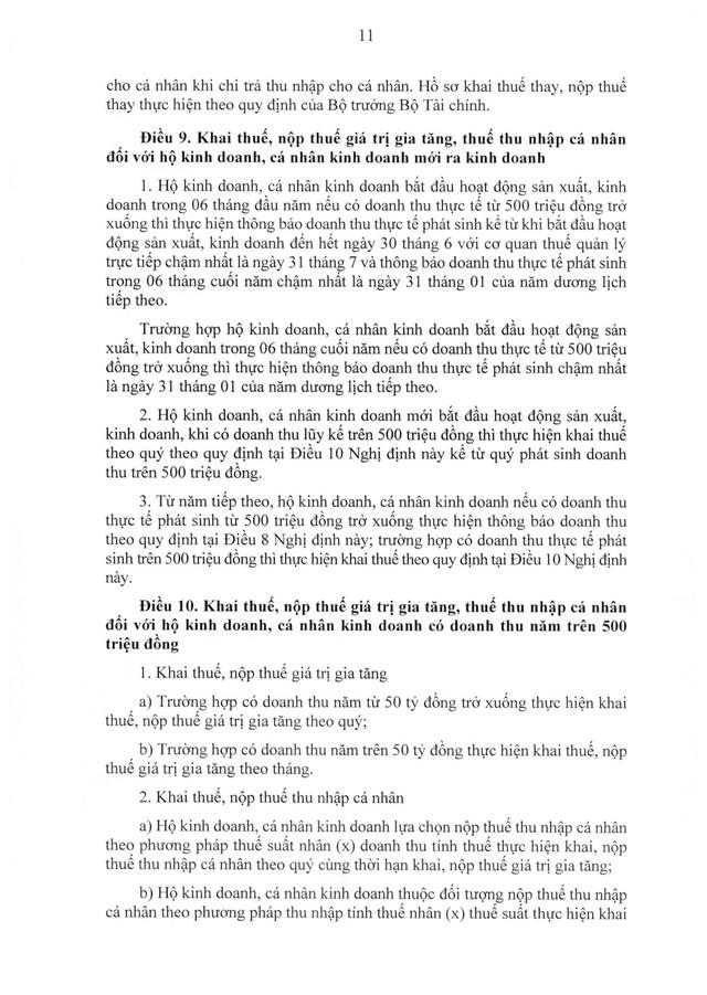 TOÀN VĂN: Nghị định 68/2026/NĐ-CP quy định về chính sách thuế, quản lý thuế với hộ kinh doanh- Ảnh 12.