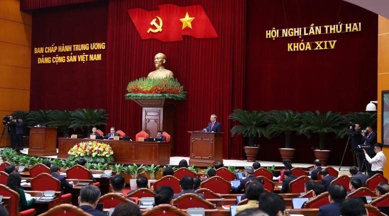 Khai mạc trọng thể Hội nghị Trung ương lần thứ 2 khóa XIV- Ảnh 6. Khai mạc trọng thể Hội nghị Trung ương lần thứ 2 khóa XIV- Ảnh 6.