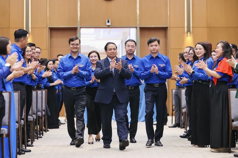 Thủ tướng Phạm Minh Chính: Đoàn viên, thanh niên hăng hái đi đầu thực hiện '6 tiên phong'- Ảnh 1.