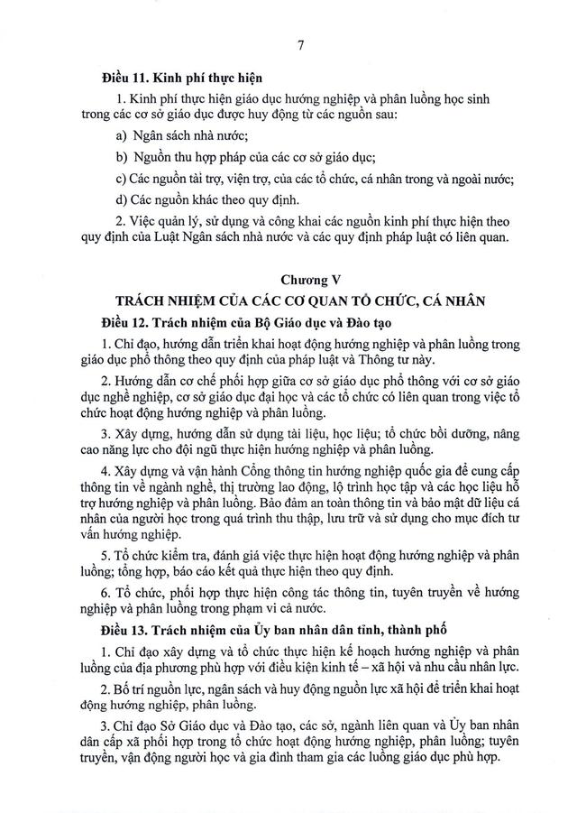 TOÀN VĂN: Thông tư 16/2026/TT-BGDĐT quy định về hướng nghiệp và phân luồng trong giáo dục- Ảnh 8. TOÀN VĂN: Thông tư 16/2026/TT-BGDĐT quy định về hướng nghiệp và phân luồng trong giáo dục- Ảnh 8.