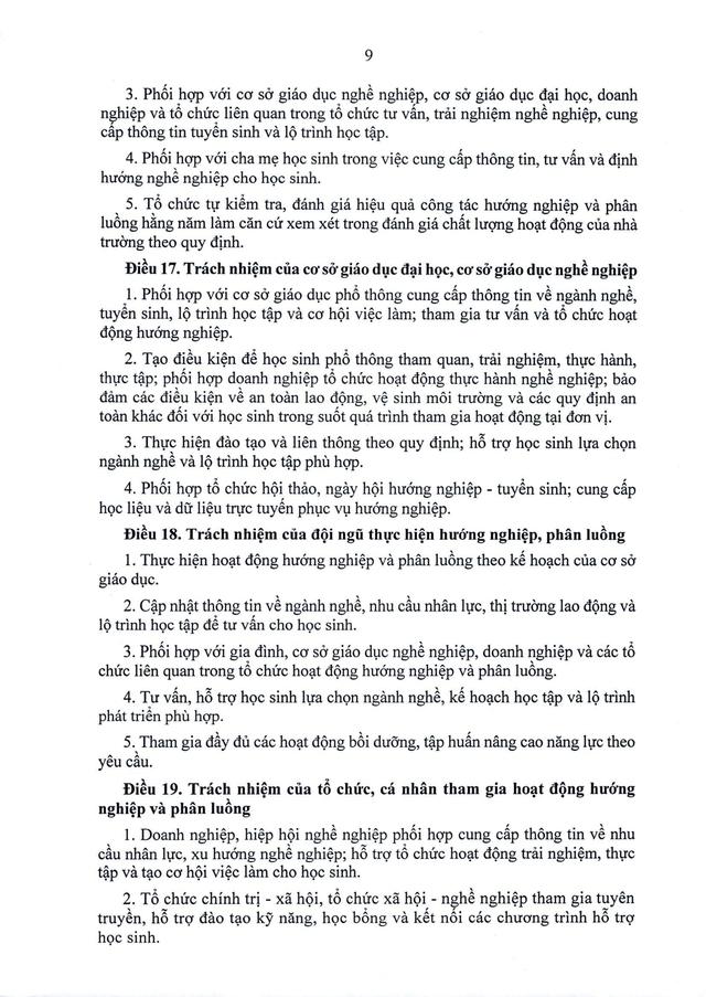 TOÀN VĂN: Thông tư 16/2026/TT-BGDĐT quy định về hướng nghiệp và phân luồng trong giáo dục- Ảnh 10. TOÀN VĂN: Thông tư 16/2026/TT-BGDĐT quy định về hướng nghiệp và phân luồng trong giáo dục- Ảnh 10.