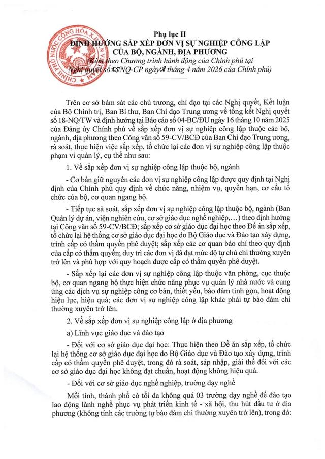 Chỉ đạo mới nhất của Chính phủ về SẮP XẾP ĐƠN VỊ SỰ NGHIỆP, Ban Quản lý dự án, trường học...- Ảnh 3. Chỉ đạo mới nhất của Chính phủ về SẮP XẾP ĐƠN VỊ SỰ NGHIỆP, Ban Quản lý dự án, trường học...- Ảnh 3.