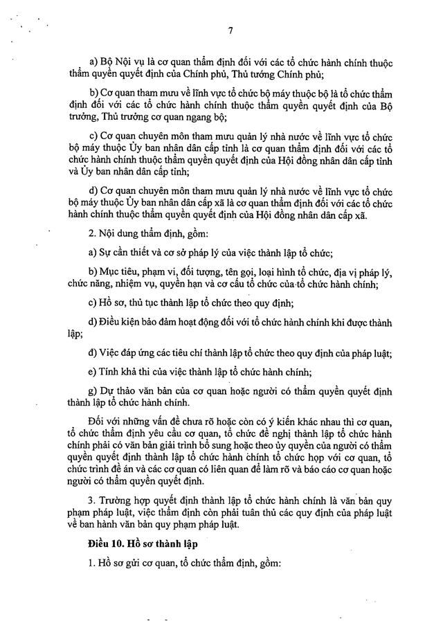 TOÀN VĂN: Nghị định 121/2026/NĐ-CP quy định về thành lập, tổ chức lại, giải thể tổ chức hành chính- Ảnh 7. TOÀN VĂN: Nghị định 121/2026/NĐ-CP quy định về thành lập, tổ chức lại, giải thể tổ chức hành chính- Ảnh 7.