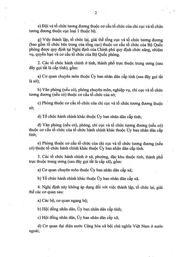 TOÀN VĂN: Nghị định 121/2026/NĐ-CP quy định về thành lập, tổ chức lại, giải thể tổ chức hành chính- Ảnh 2. TOÀN VĂN: Nghị định 121/2026/NĐ-CP quy định về thành lập, tổ chức lại, giải thể tổ chức hành chính- Ảnh 2.