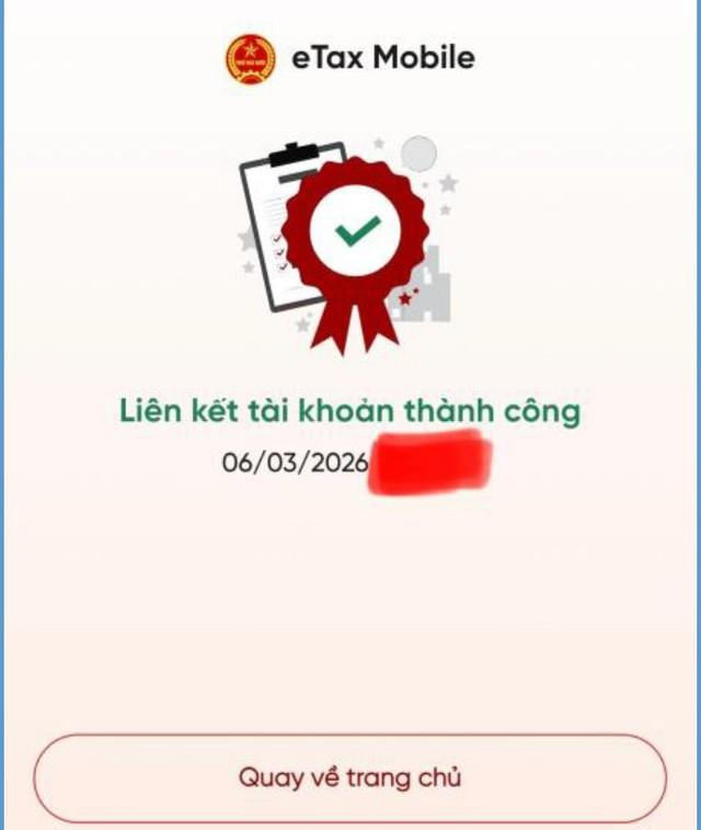 Hướng dẫn liên kết tài khoản ngân hàng với Etax Mobile- Ảnh 6. Hướng dẫn liên kết tài khoản ngân hàng với Etax Mobile- Ảnh 6.