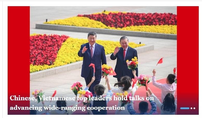 Nhiều hãng thông tấn quốc tế đưa tin về chuyến thăm Trung Quốc của Tổng Bí thư, Chủ tịch nước Tô Lâm- Ảnh 2.