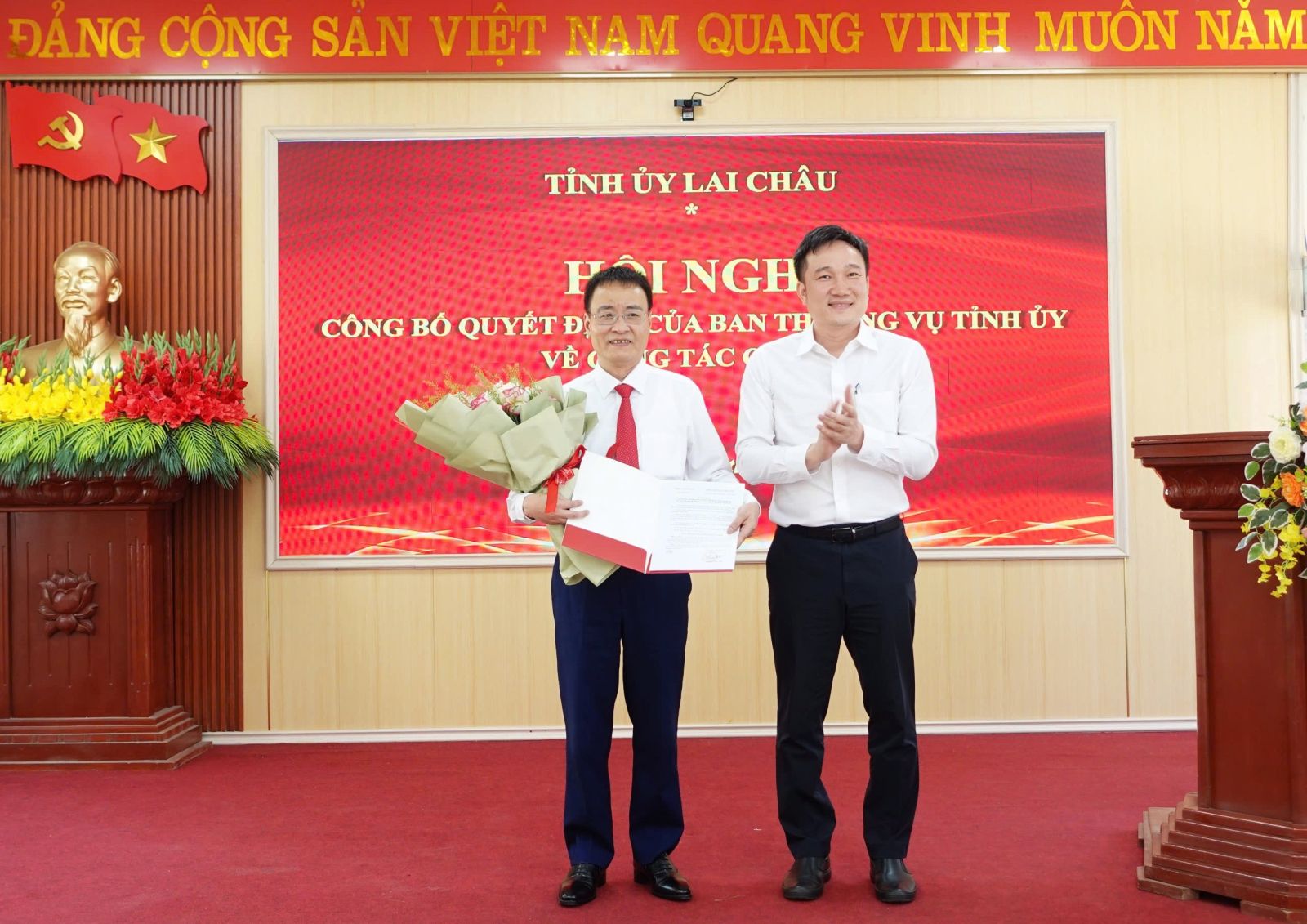 Hội nghị công bố Quyết định của Ban Thường vụ Tỉnh ủy về  công tác cán bộ