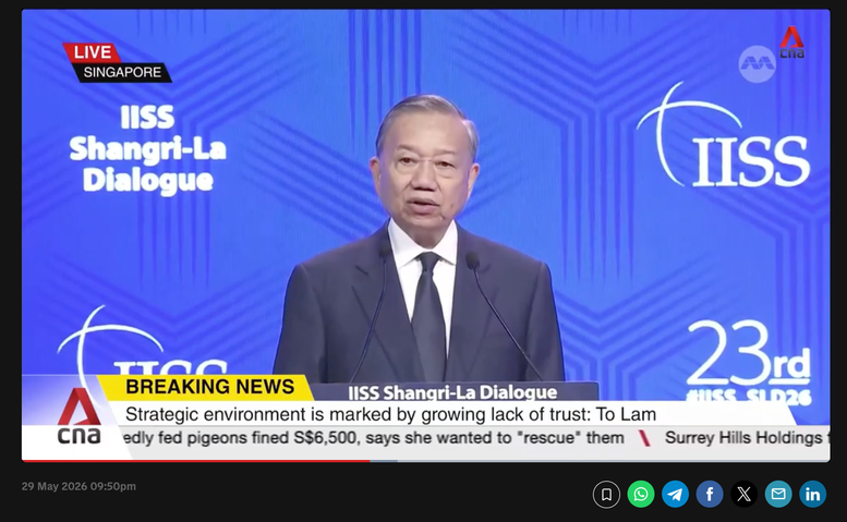 Báo chí quốc tế đánh giá cao phát biểu dẫn đề của Tổng Bí thư, Chủ tịch nước Tô Lâm tại Đối thoại Shangri-La- Ảnh 1.