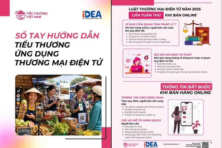 Ra mắt Sổ tay hướng dẫn tiểu thương ứng dụng thương mại điện tử 2026- Ảnh 1. Ra mắt Sổ tay hướng dẫn tiểu thương ứng dụng thương mại điện tử 2026- Ảnh 1.