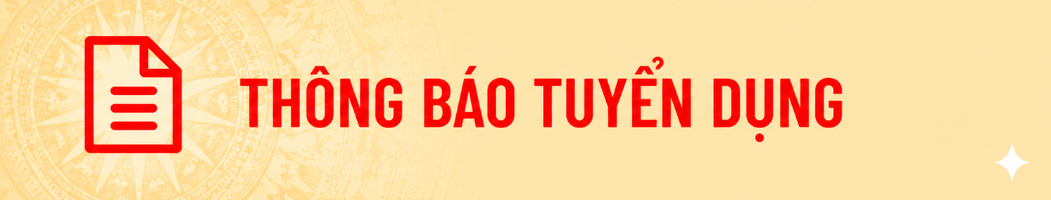 Thông báo tuyển dụng