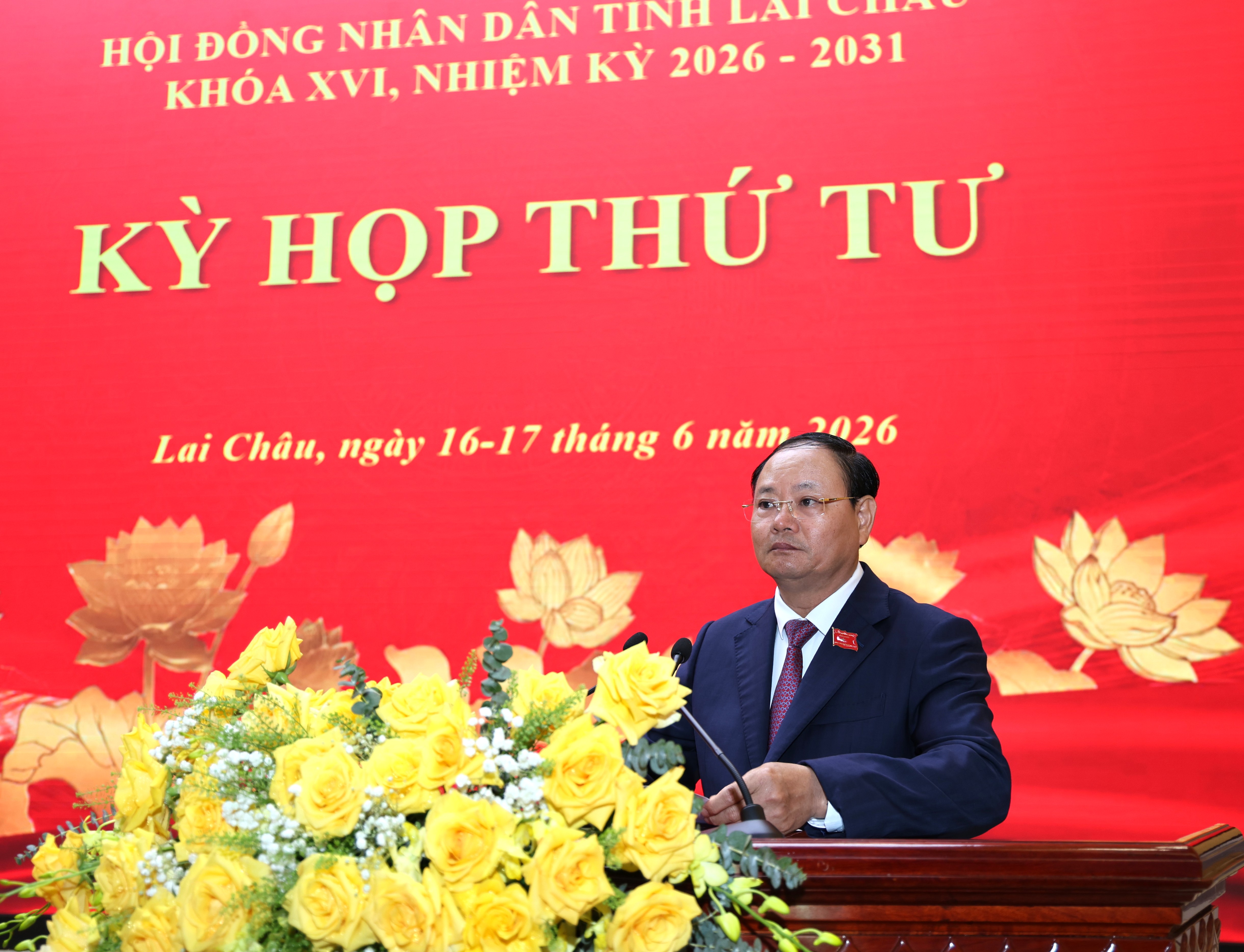 Khai mạc Kỳ họp thứ tư HĐND tỉnh Lai Châu khóa XVI, nhiệm kỳ 2026 - 2031