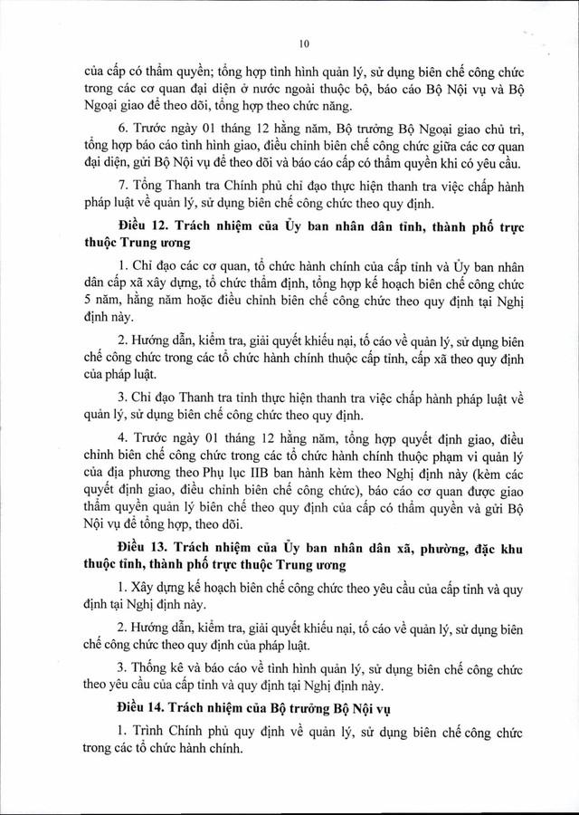 Dự thảo Nghị định quản lý, sử dụng BIÊN CHẾ CÔNG CHỨC- Ảnh 10.
