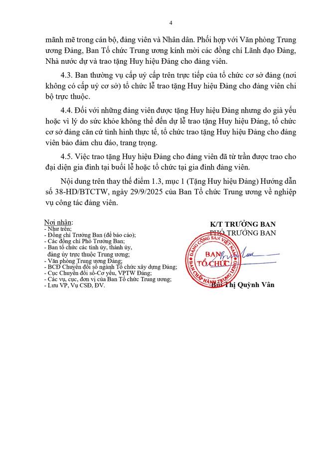 Hướng dẫn XÉT TẶNG HUY HIỆU ĐẢNG- Ảnh 4.