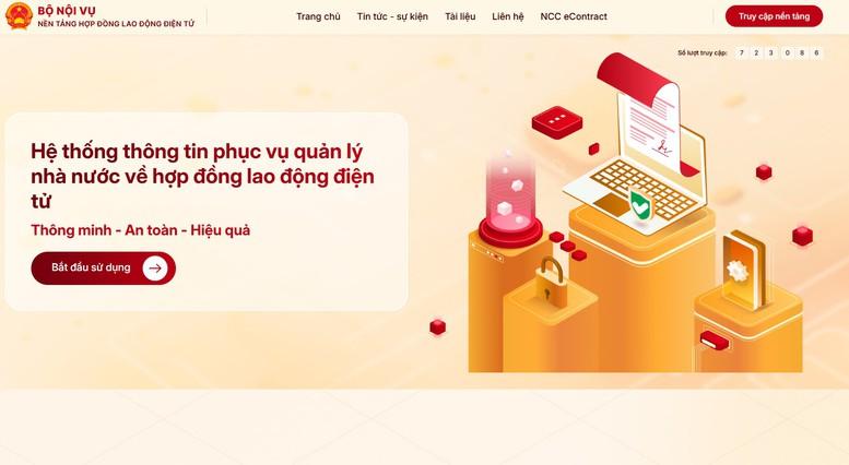 Bộ Nội vụ hướng dẫn triển khai quy định mới về hợp đồng lao động điện tử- Ảnh 1.