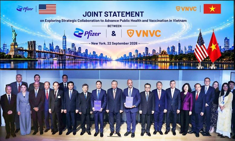 VNVC và Pfizer trao văn kiện hợp tác tại Mỹ, tăng cường năng lực y tế cho Việt Nam- Ảnh 1.