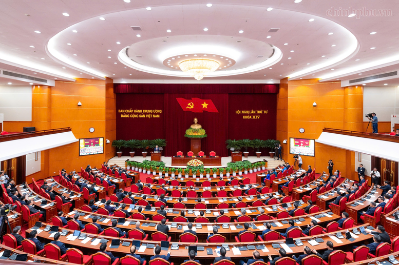 Thông báo Hội nghị lần thứ tư Ban Chấp hành Trung ương Đảng khóa XIV- Ảnh 2.