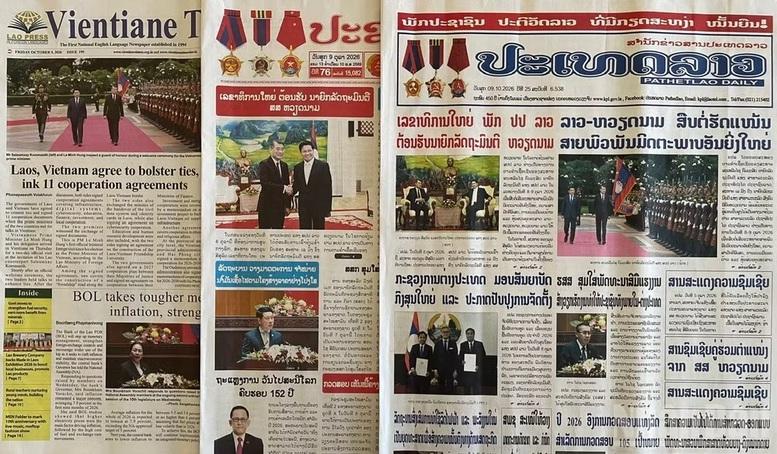 Truyền thông Lào, Campuchia đánh giá cao kết quả chuyến thăm của Thủ tướng Lê Minh Hưng- Ảnh 1.