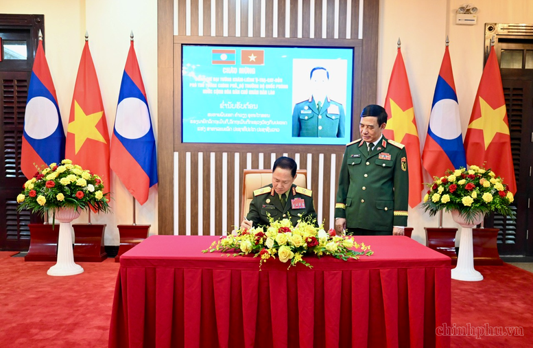 Thúc đẩy hợp tác quốc phòng Việt Nam-Lào ngày càng thực chất, hiệu quả- Ảnh 4.