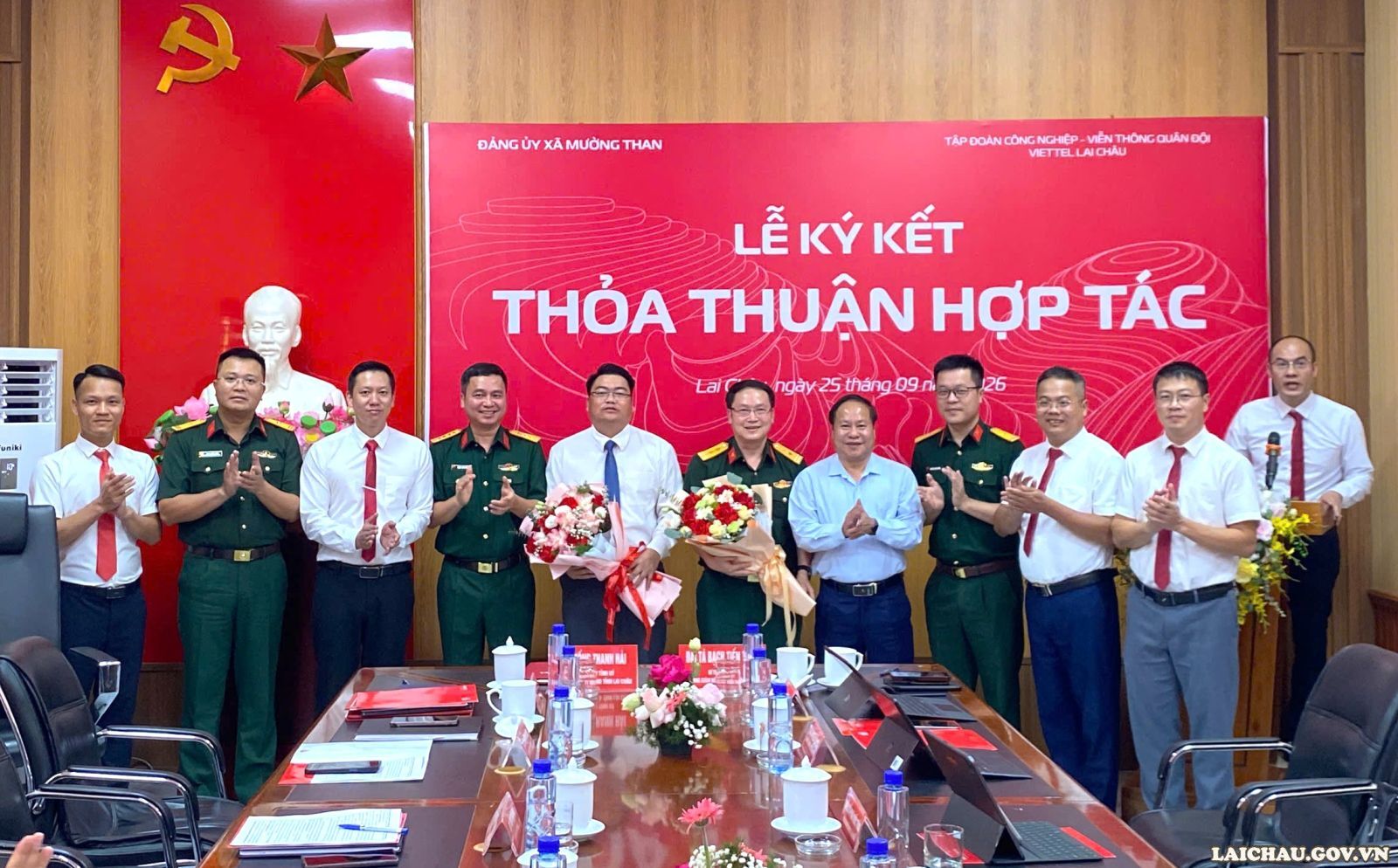 Ký kết thỏa thuận hợp tác và ra mắt nền tảng hợp nhất Viettel Tammi tại xã Mường Than