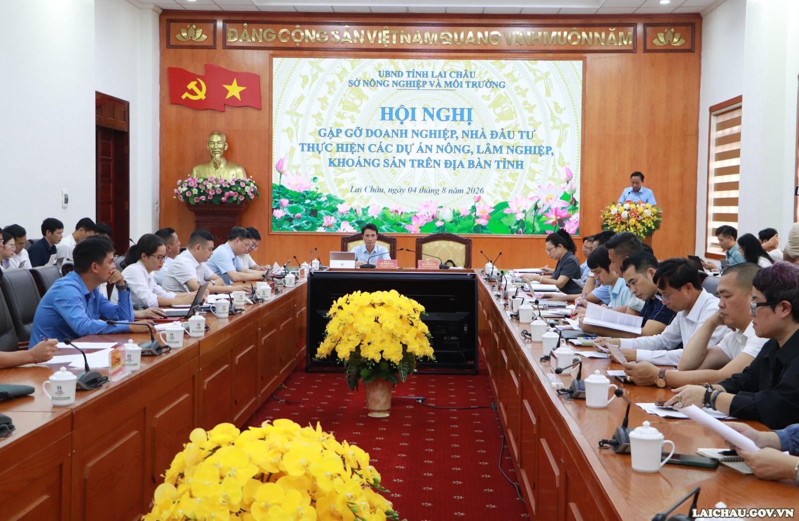 Hội nghị gặp gỡ các doanh nghiệp, nhà đầu tư thực hiện các dự án nông, lâm nghiệp và đất đai, khoáng sản trên địa bàn tỉnh
