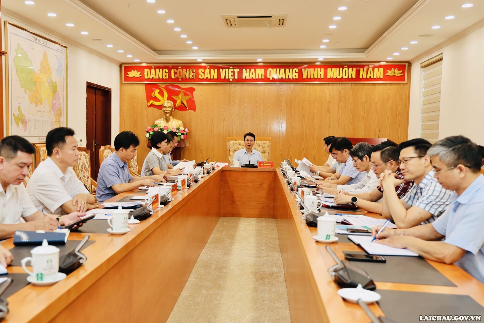 Họp Ban Tổ chức Hội thảo khoa học “Sâm Lai Châu - Tinh hoa đại ngàn Tây Bắc”
