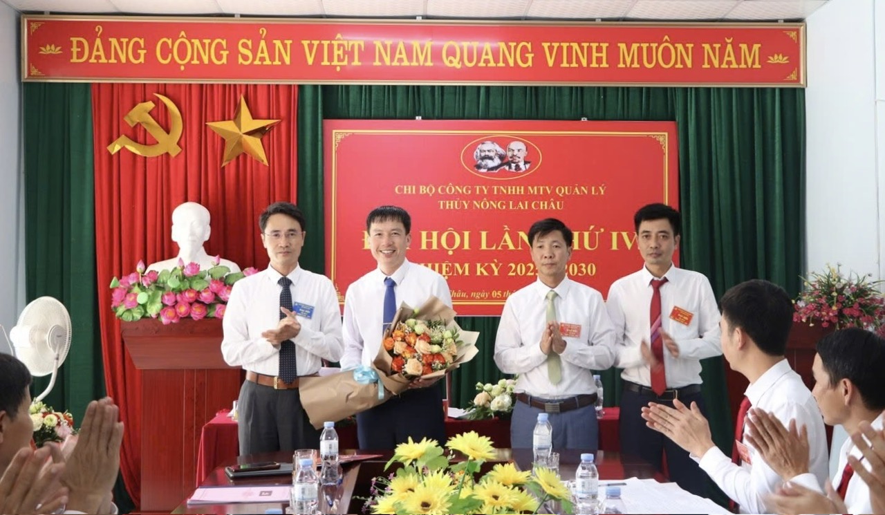 Đại hội Chi bộ Công ty TNHH MTV Quản lý Thủy nông Lai Châu lần thứ IV, nhiệm kỳ 2025 - 2030