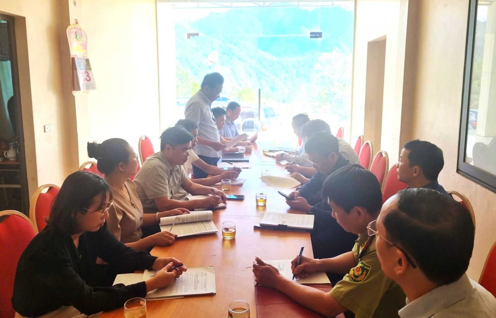 Phó Chủ tịch Thường trực UBND tỉnh Tống Thanh Hải kiểm tra tình hình triển khai Dự án Quần thể khu du lịch nghỉ dưỡng Vườn địa đàng Sơn Bình, huyện Tam Đường