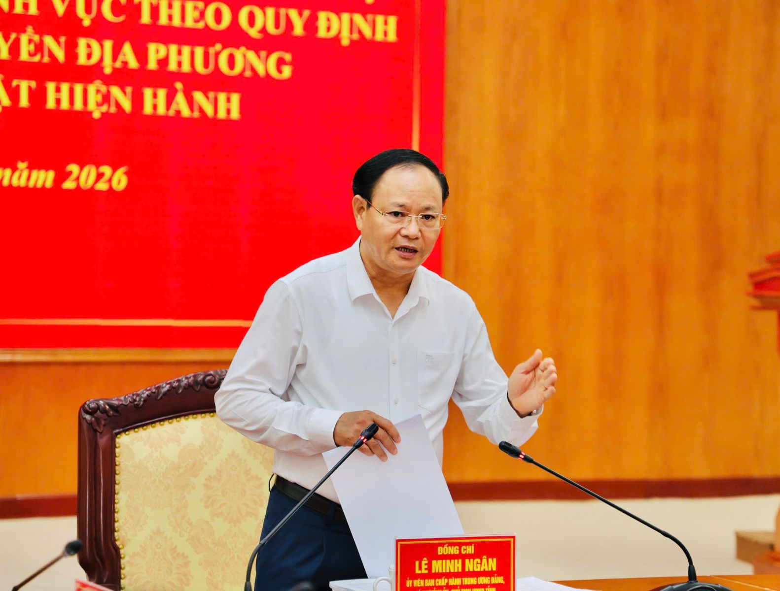 Thường trực Tỉnh ủy nghe báo cáo công tác lãnh đạo, chỉ đạo rà soát, đề xuất thực hiện phân cấp, ủy quyền