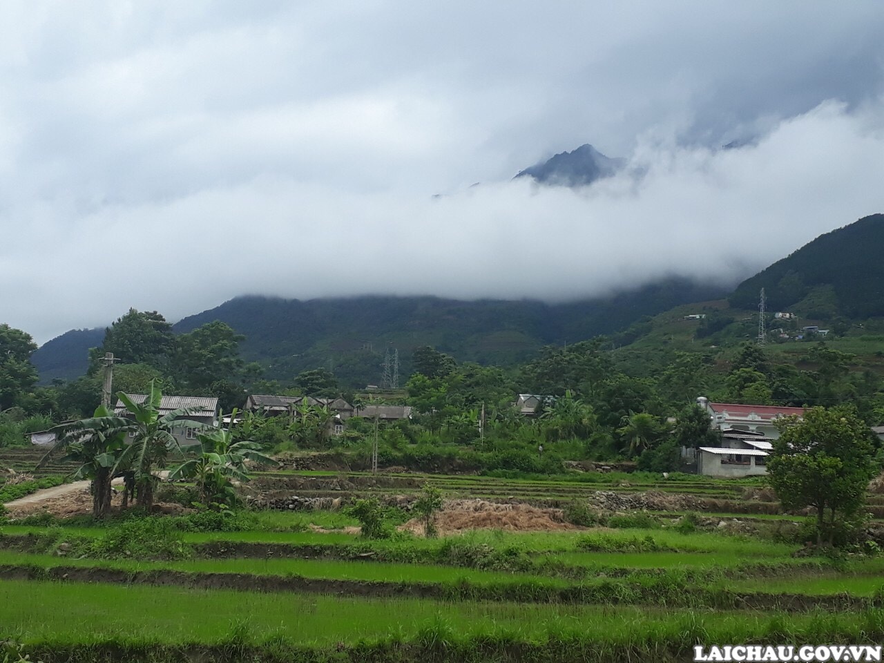 Tin cảnh báo lũ quét, sạt lở đất, sụt lún đất do mưa lũ hoặc dòng chảy trên khu vực tỉnh Lai Châu