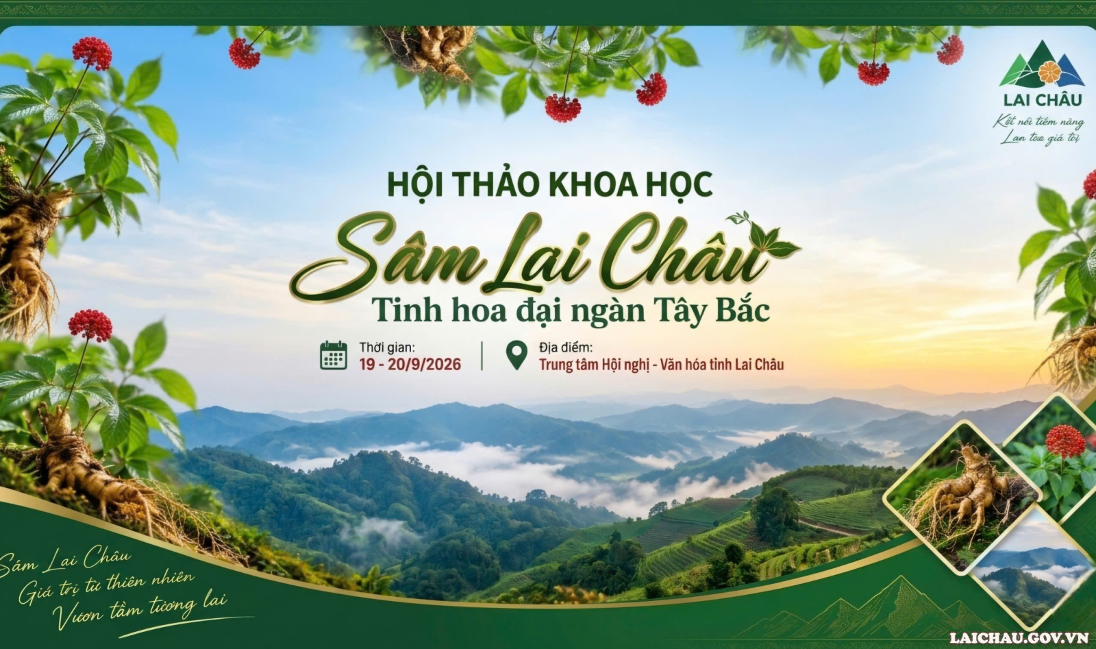 Thông cáo báo chí Hội thảo khoa học “Sâm Lai Châu - tinh hoa đại ngàn Tây Bắc”