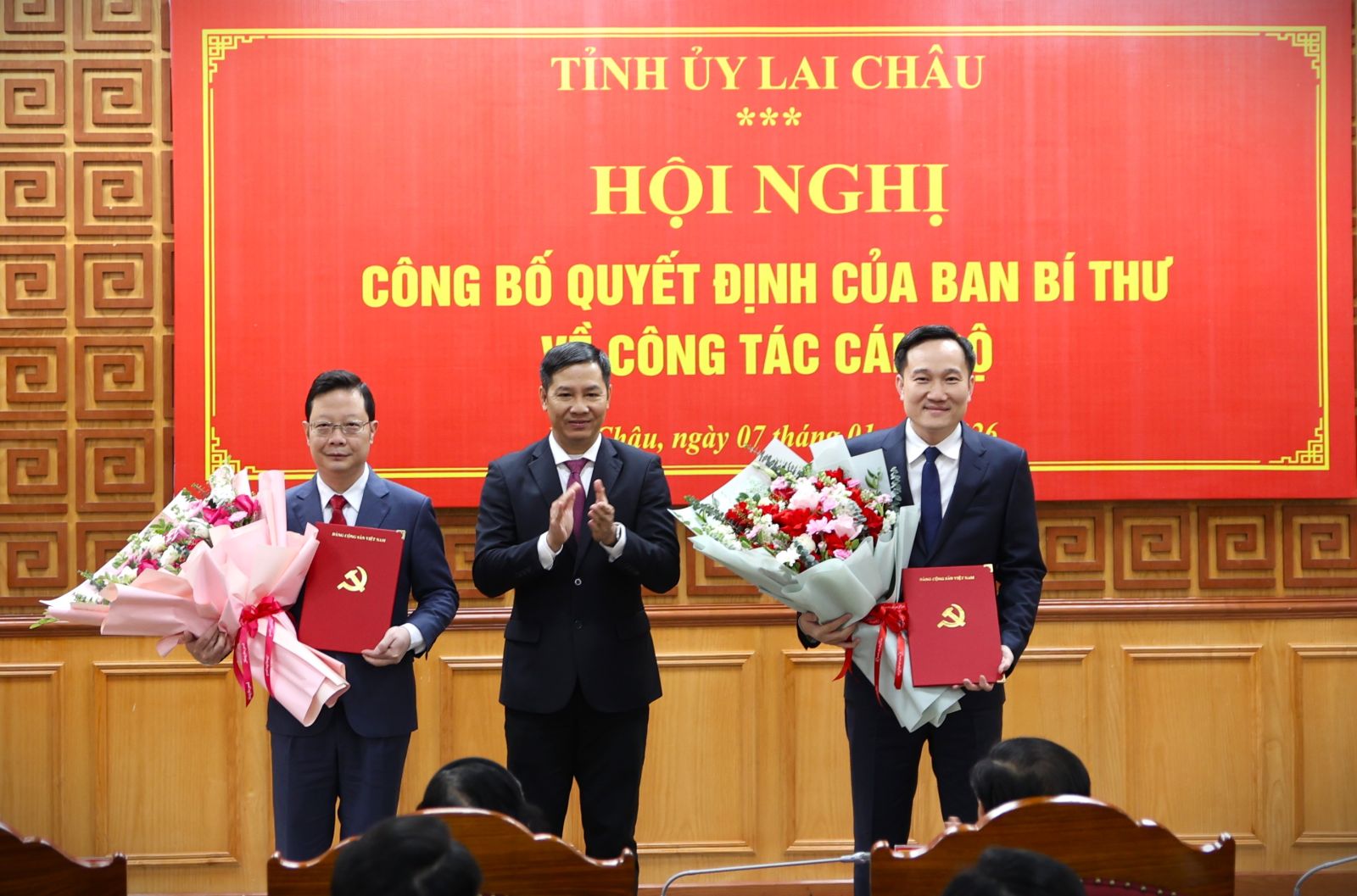 Lai Châu được Ban Bí thư điều động, chỉ định và chuẩn y thêm hai Phó Bí thư Tỉnh ủy nhiệm kỳ 2025-2030