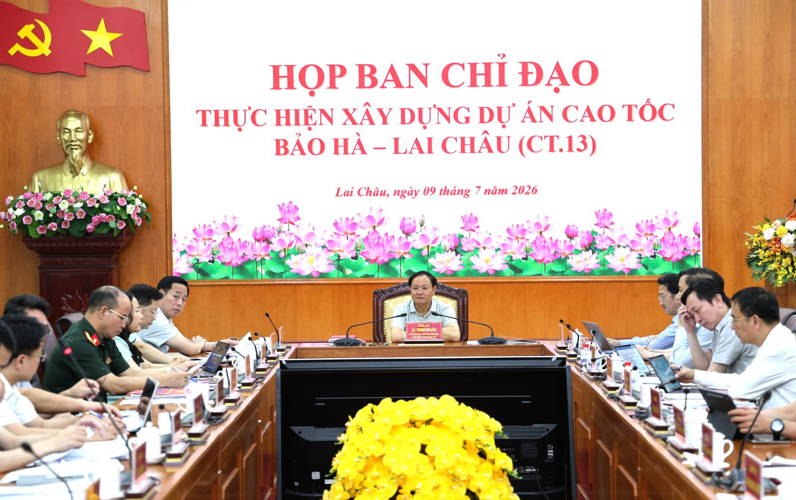 Lai Châu: Họp Ban Chỉ đạo thực hiện xây dựng Dự án Cao tốc Bảo Hà - Lai Châu (CT.13)