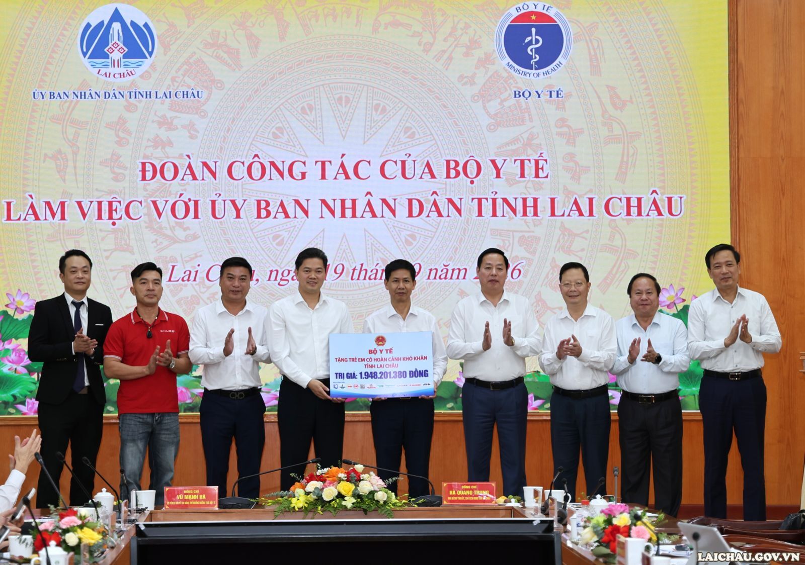 Đoàn công tác của Bộ Y tế làm việc với UBND tỉnh Lai Châu