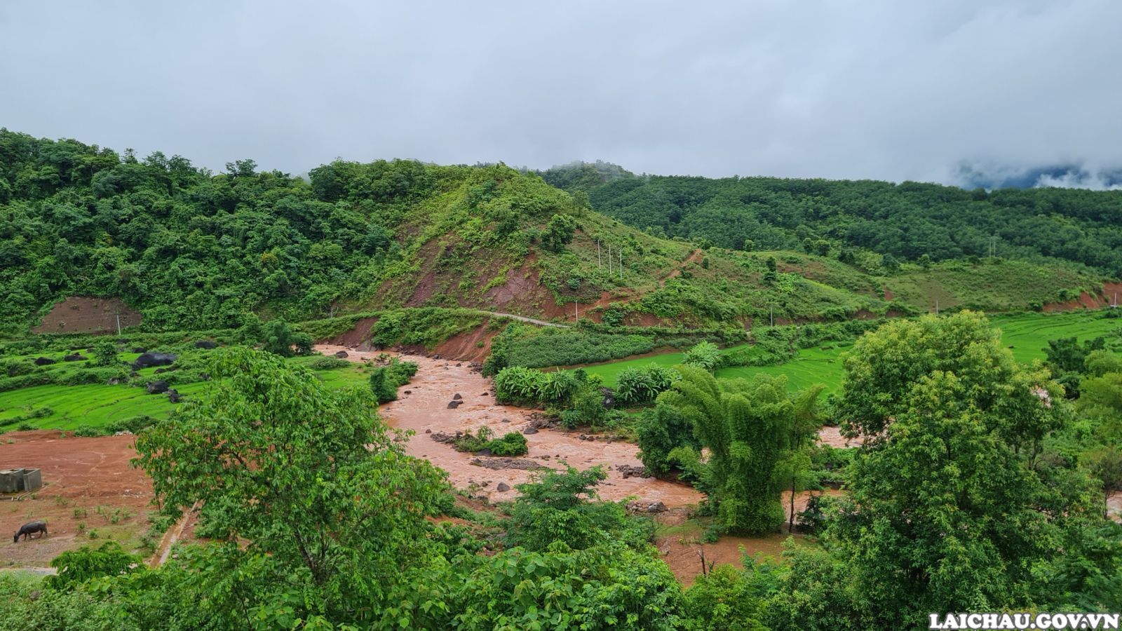 Cảnh báo lũ quét, sạt lở đất, sụt lún đất do mưa lũ hoặc dòng chảy trên khu vực tỉnh Lai Châu