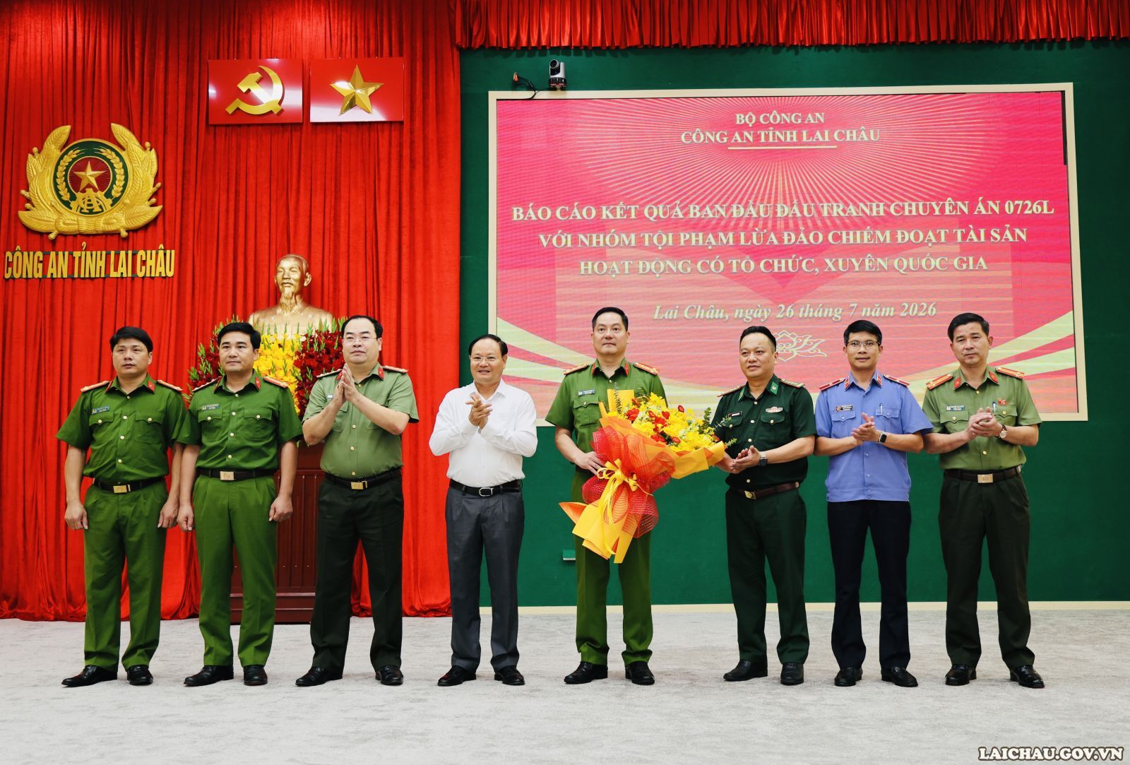 Bí thư Tỉnh ủy Lê Minh Ngân biểu dương các lực lượng phá thành công chuyên án 0726L