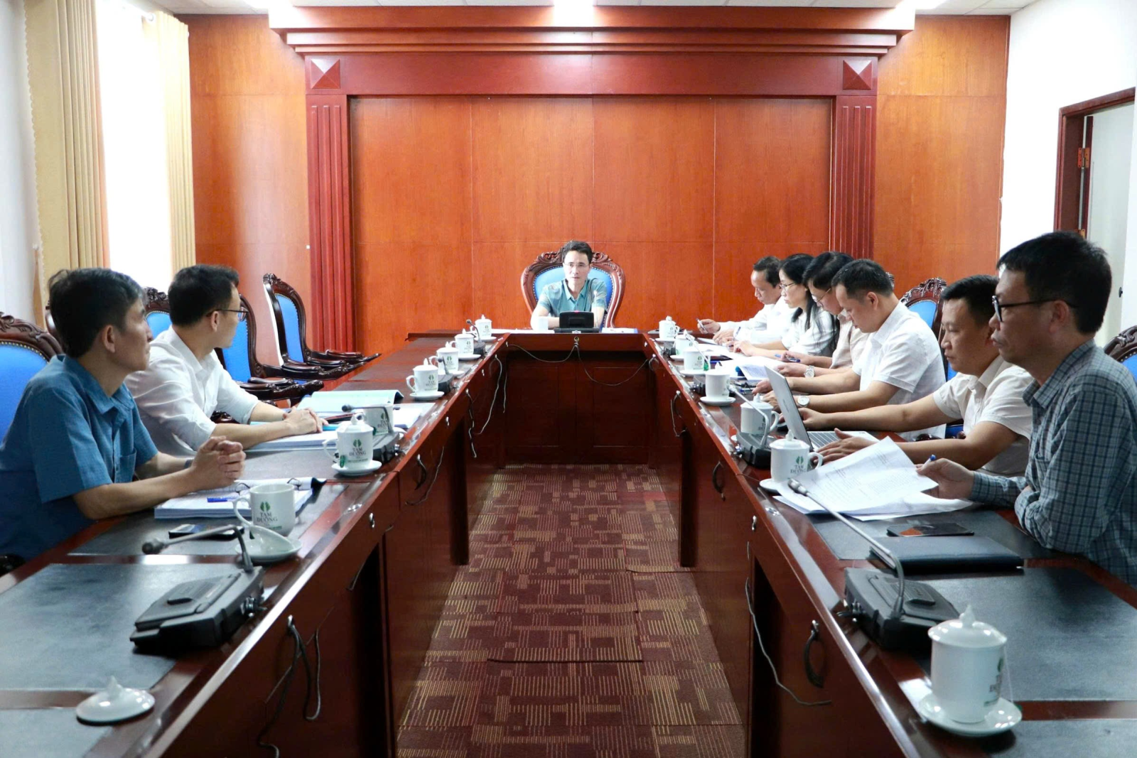 Họp hội đồng thẩm định cấp giấy phép môi trường Dự án Trang trại chăn nuôi lợn tại xã Mường Kim