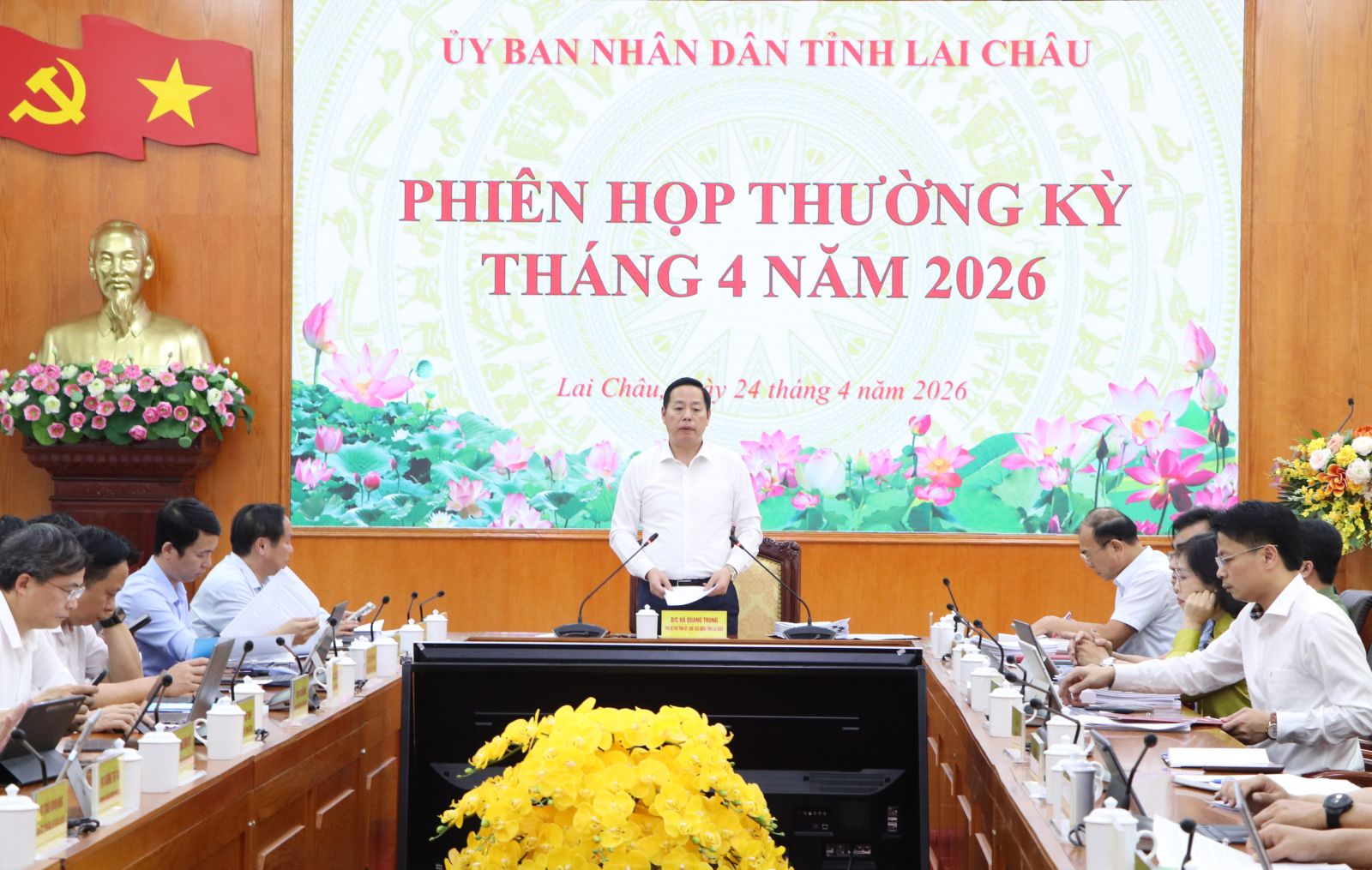 Phiên họp thường kỳ UBND tỉnh Lai Châu tháng 4