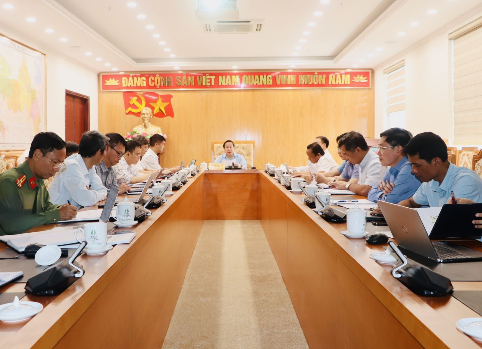 Phó Chủ tịch Thường trực UBND tỉnh cho ý kiến hoàn thiện quy hoạch chung các xã: Nậm Cuổi, Nậm Mạ, Pu Sam Cáp, Nậm Tăm